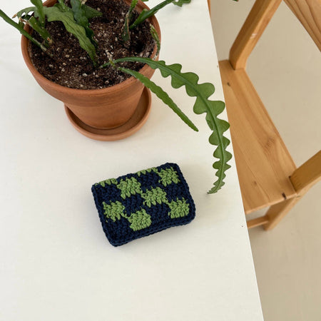 LEMON SODA CHECKERBOARD WALLET