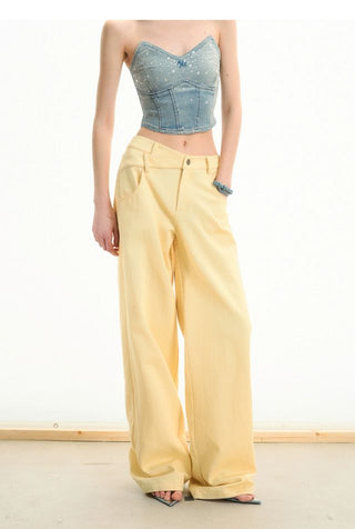 [NOTAWEAR] Cotton Straight Trousers