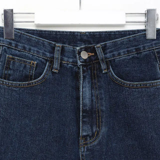 Straight denim pants