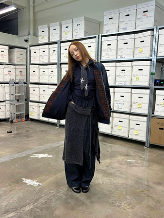 [NeverSeez] Mohair Blend Knit Set