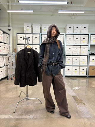 [NeverSeez] Washed Workwear Pants