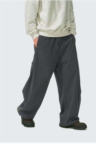 [Monterest] Logo Embroidered Wide Leg Sweatpants