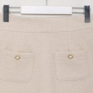 Pearl pocket mini skirt