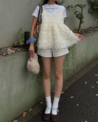 Shirred shorts