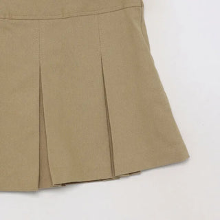 Cotton pleated mini skirt