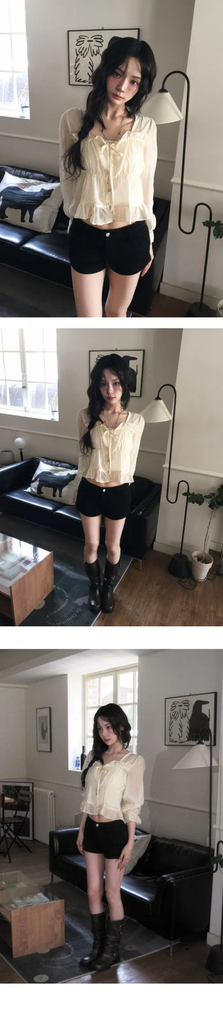 Gode Frill Shirring Blouse - 4 colors