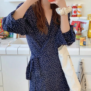 Polka Dot Wrap Dress