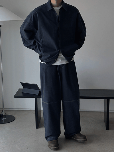 Relieve String Shirt Jacket