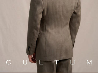 [CULTUM] 1930s Wool Blend Stripe Suit Set