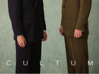 [CULTUM] 1930s Pinstripe Double-Breasted Peak Lapel Suit