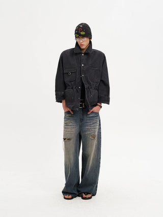 [MASONPRINCE] Washed Cotton Work Jacket