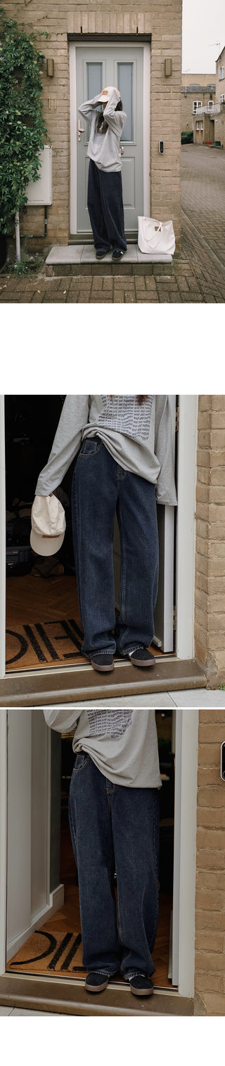 Daily Wide Denim Pants