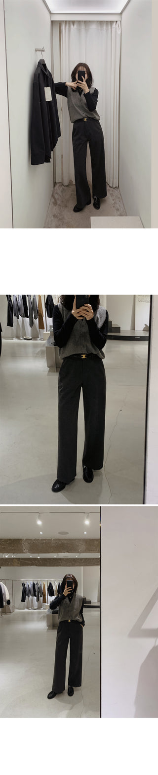 (basic/long) Wide Warmer Slacks - 4 sizes