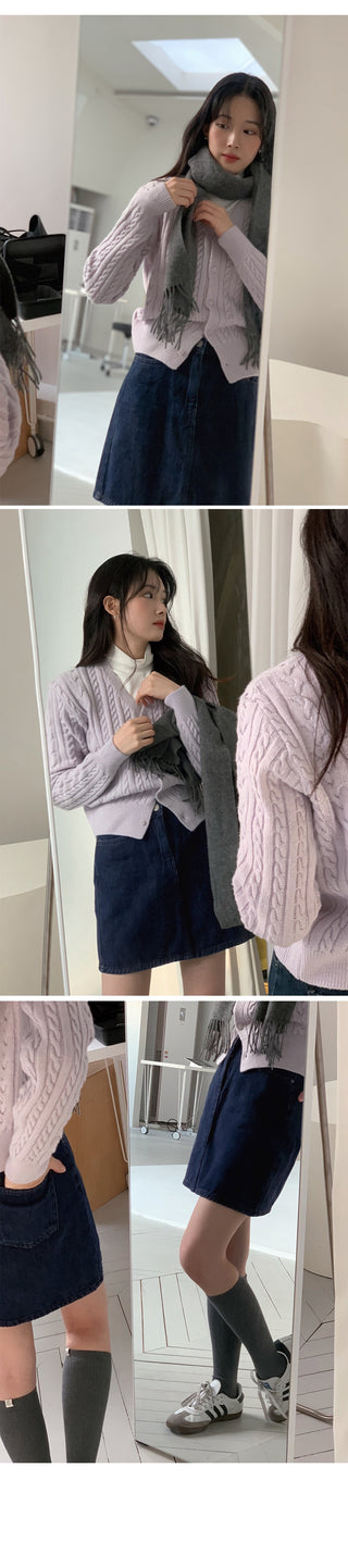 Cable Cardigan - 4 colors