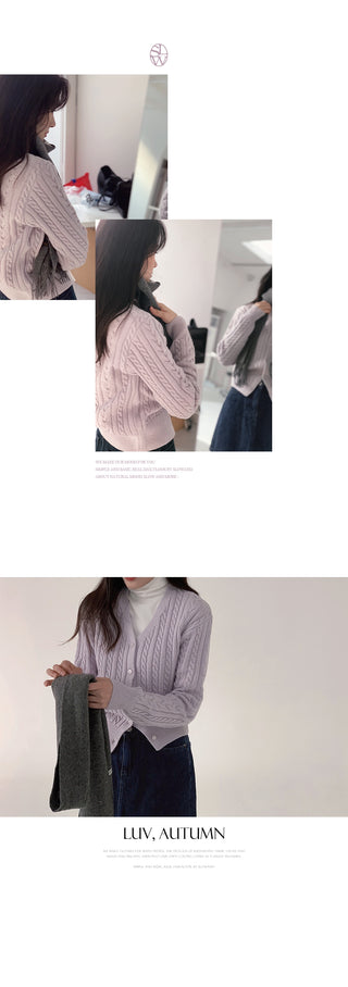 Cable Cardigan - 4 colors