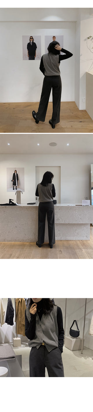 (basic/long) Wide Warmer Slacks - 4 sizes