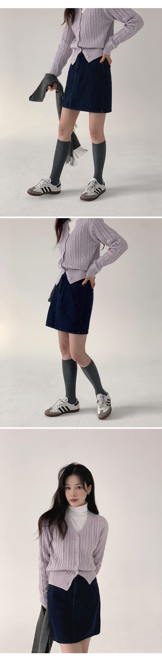 Cable Cardigan - 4 colors