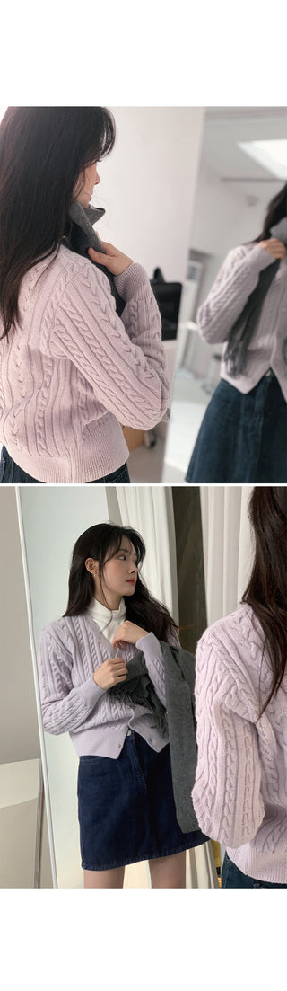 Cable Cardigan - 4 colors