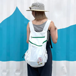 Casual zippered backpack