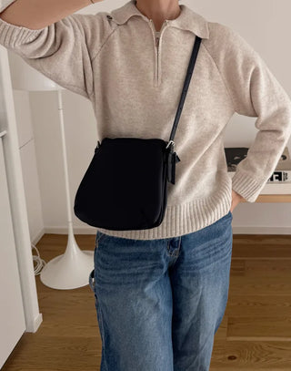 Modern Color Half-Zip Sweater
