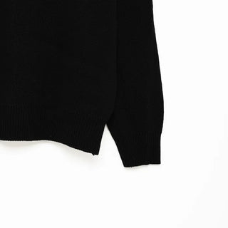 Open-collar knit