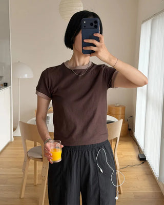 Color Layered Ringer T-Shirt