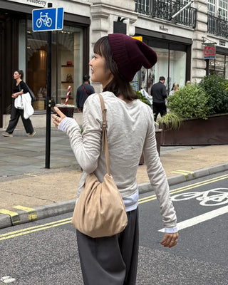 Wool layered T-shirt