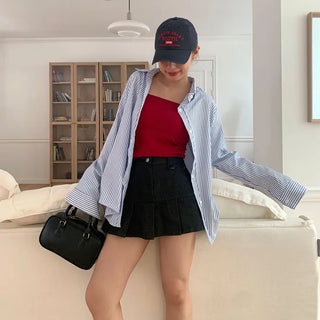 Camisole with shirred cups