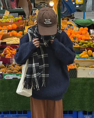 Heavy mohair knit