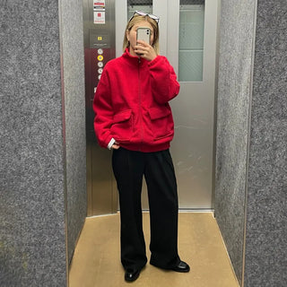 Pocket fleece zip jacket