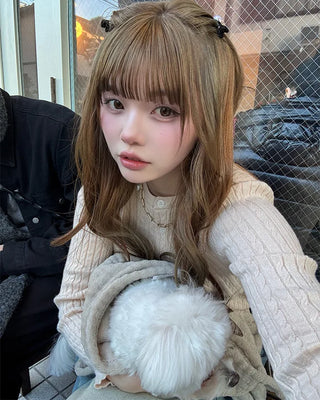 Cherry Cable Knit Cardigan
