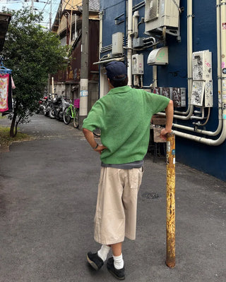Oversized Banded Bermuda Pants
