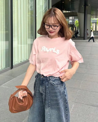 Lettering Short-Sleeved T-Shirt