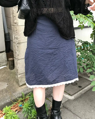 Layered midi skirt