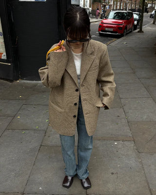 Checked dad jacket