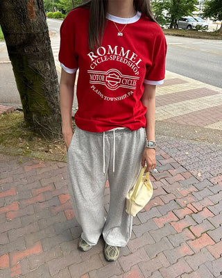 Side-tuck layered easy pants
