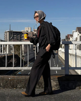 Double-waist slacks
