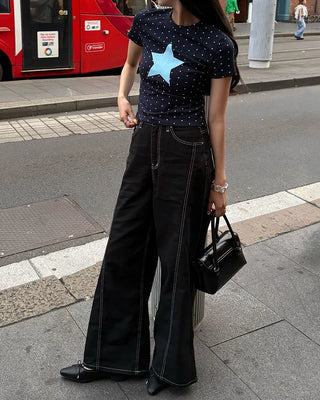 Curved Sage Wide Pants