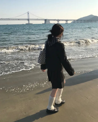 [wool 40%] wool double short coat [2color]