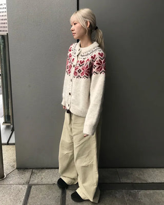 Balloon Cotton Wide Pants