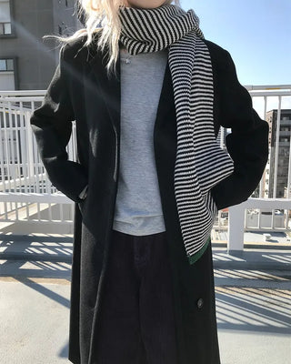 Egg Border Knit Scarf