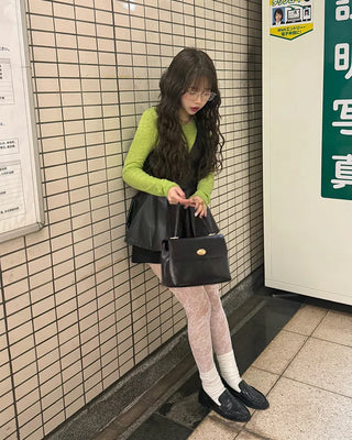 Colorful long-sleeved tops