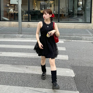 Chiffon layered mini dress