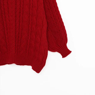 Loose-fit twisted knit