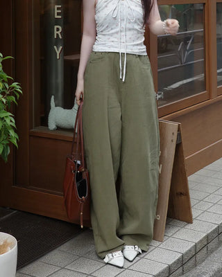 Loose-fit balloon wide pants