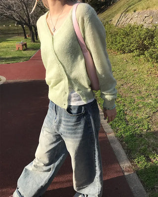 See-through cardigan