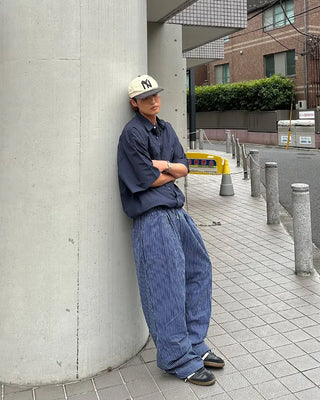 Pinstripe String Slacks