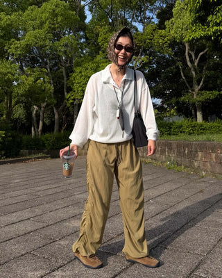 Stopper Shirring Pants