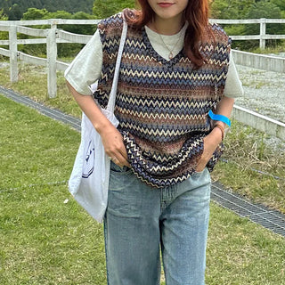 Hippie knit vest