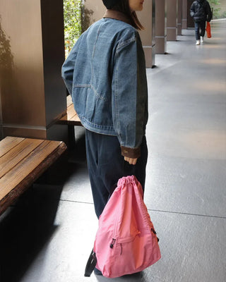 Corduroy Collar Neck Denim Jacket
